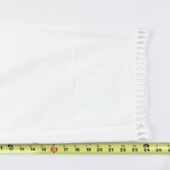 Palm Rio Womens Pull-on Elastic/Drawstring Stretch Poplin White Capris Sz XL NWT - Picture 11 of 11